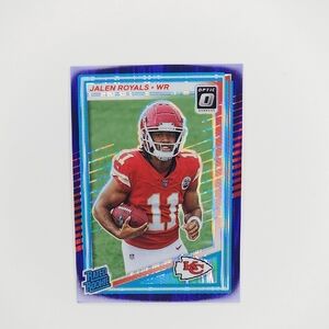Jalen Royals ~ 2025 Donruss ~ Optic ~ Rookie ~ Purple Shock
